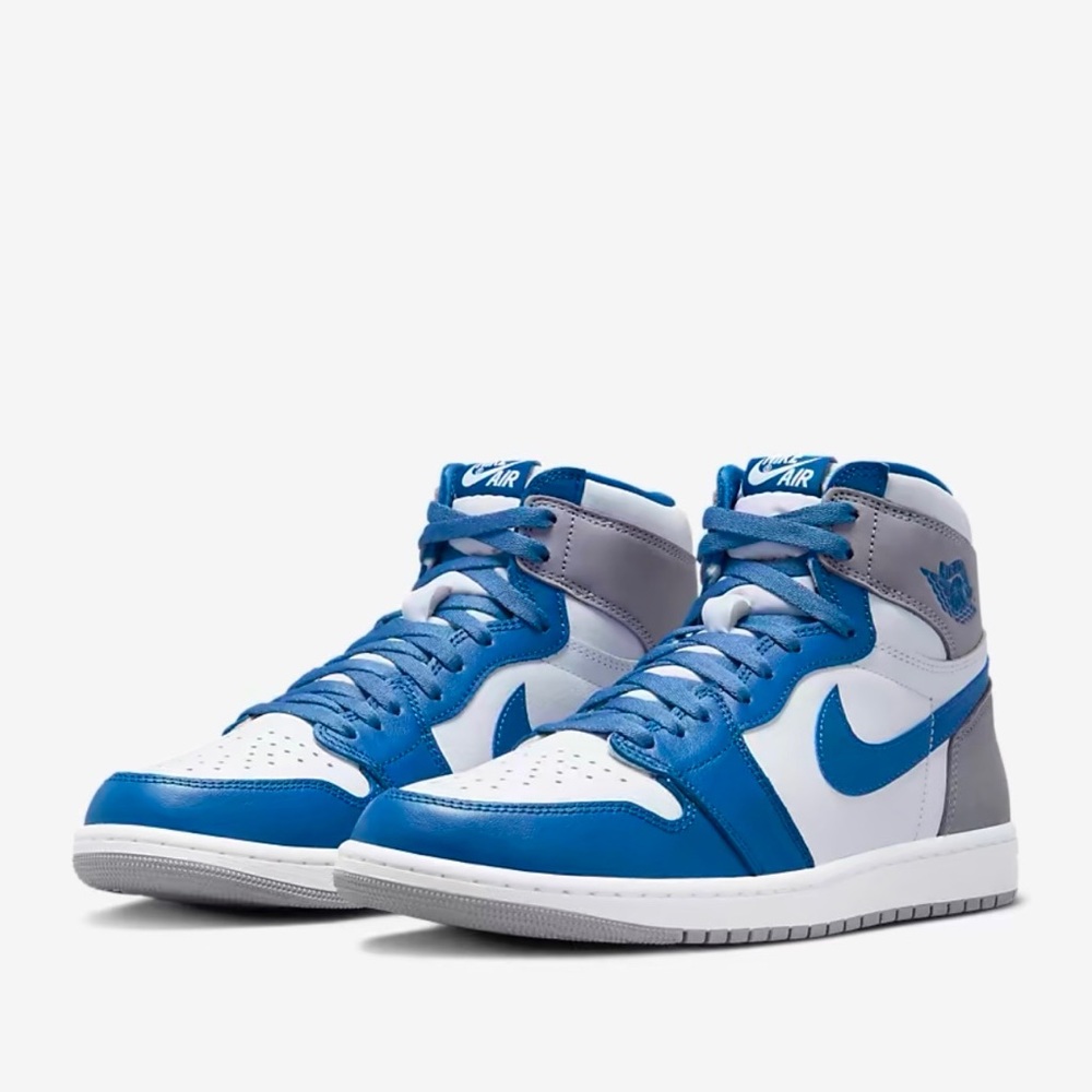 Air Jordan 1 Retro High Blue / White / Gray 6.5M / 8W New